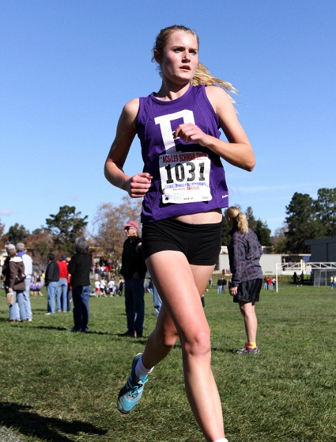 NCS XC D4  Girls-059.JPG - 2009 North Coast Section Cross Country Championships, Hayward High School, Hayward, California